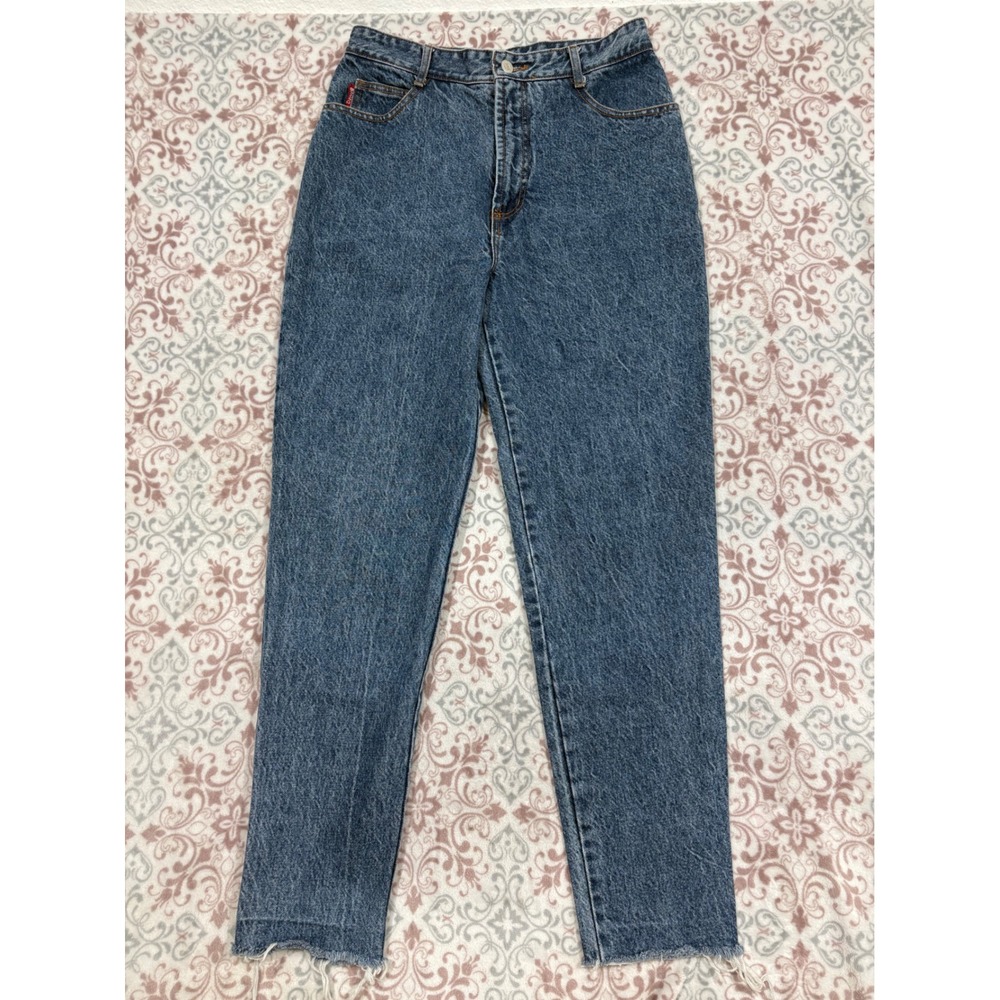 Vintage Bongo Gene Montesano High Waisted Tapered Jeans Blue Size 13 Made in USA